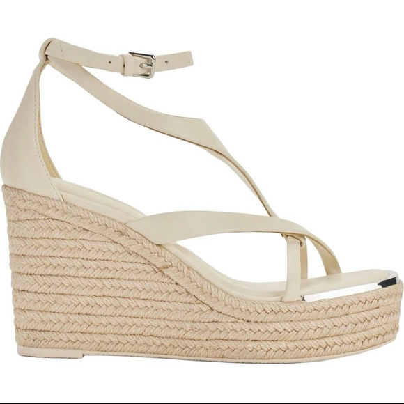 DKNY Womens Maryn Strappy Espadrille Wedge Ankle Sandals Size 8 - Picture 1 of 14